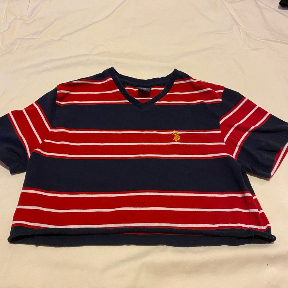 U.S POLO ASSN. self cropped tee